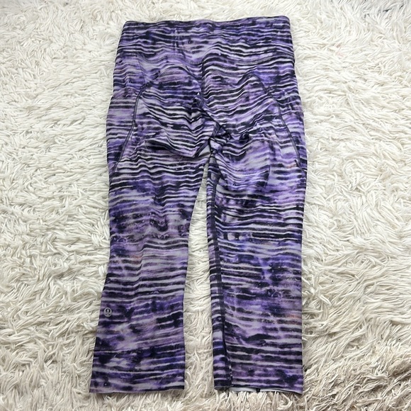 Lululemon Fast & Free Crop II *Nulux 19" New Horizon Multi - Picture 4 of 5